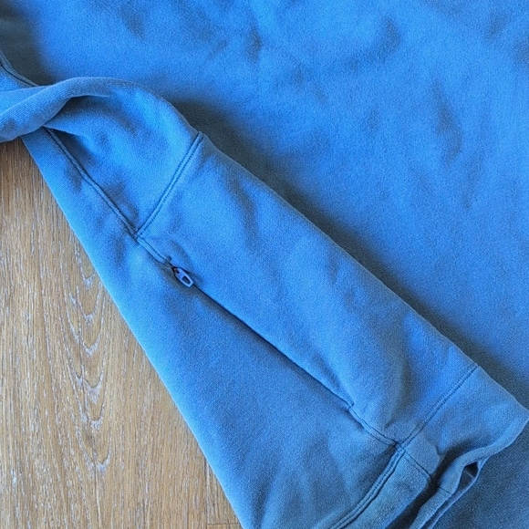 Lululemon French Terry Oversized Long Sleeve Crew Sweatshirt Men's M Blue - Picture 6 of 9